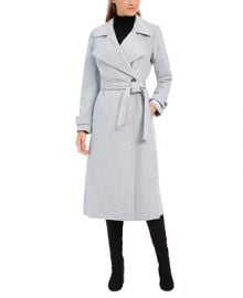 Calvin Klein Belted Wrap Coat   Reviews - Coats - Women - Macy s at Macys