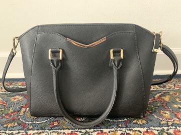 Calvin Klein Black Bag With Adjustable Strap Satchel Crossbody Bag at eBay