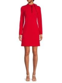 Calvin Klein Bow Neck A-Line Dress on SALE at Saks Off 5th