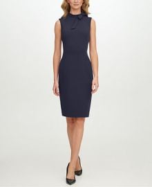 Calvin Klein Bow-Neck Dress Reviews - Dresses - Women - Macys at Macys