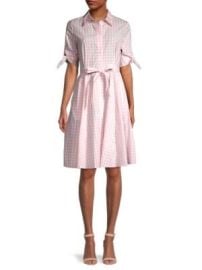 Calvin Klein Checked Shirt Dress on SALE at Saks Off 5th