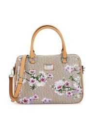 Calvin Klein Cherry Blossom-Print Satchel on SALE at Saks Off 5th