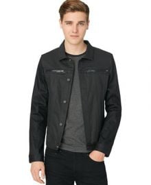 Calvin Klein Coated Jacket - Men - Macys at Macys