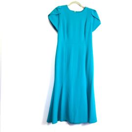 Calvin Klein Dresses Calvin Klein Tulip Sleeve Body Sheath Teal Dress Size 8 Classy Rare Poshmark at Poshmark