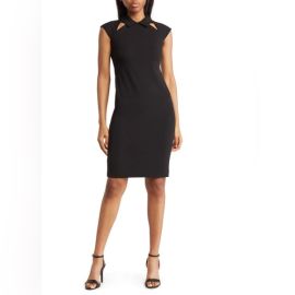 Calvin Klein Dresses Cutout Collar Sheath Dresscalvin Klein Nwot Poshmark at Poshmark