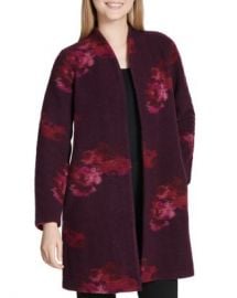 Calvin Klein Floral Print Coat Women - Bloomingdale s at Bloomingdales