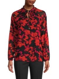 Calvin Klein Floral-Print Top on SALE at Saks Off 5th