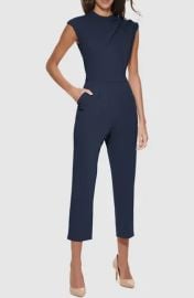 Calvin Klein Mock Neck Button Jumpsuit at Nordstrom Rack