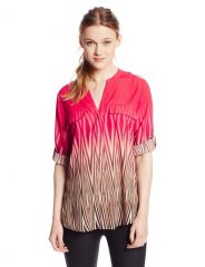 Calvin Klein Ombre blouse at Amazon