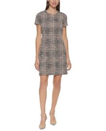 Calvin Klein Petite Tweed Shift Dress - Macys at Macys