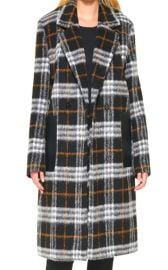 Calvin Klein Plaid Walker Coat at Macys