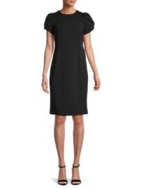 Calvin Klein Puff-Sleeve Dress on SALE at Saks Off 5th