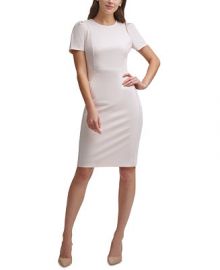 Calvin Klein Puff-Sleeve Sheath Dress  Reviews - Dresses - Women - Macys at Macys