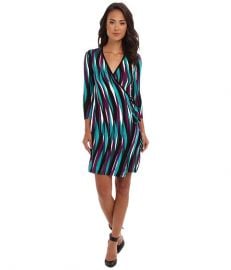 Calvin Klein Rayon Printed Wrap Dress CD4N8D63 Multi at 6pm