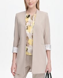 Calvin Klein Roll-Tab Topper Jacket   Reviews - Jackets   Blazers - Women - Macy s at Macys