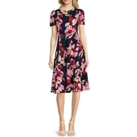 Calvin Klein Scuba Crepe Sheath Dress at Walmart