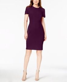 Calvin Klein Scuba Sheath Dress - Macys at Macys