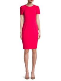 Calvin Klein Short Sleeve Sheath Dress at Saks Off 5th