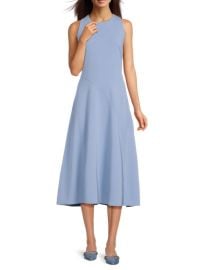 Calvin Klein Sleeveless Midi Dress in Bayou Blue at Saks Off 5th