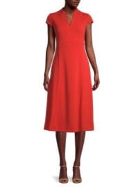 Calvin Klein Solid Hued A Line Dress at Saks Off 5th