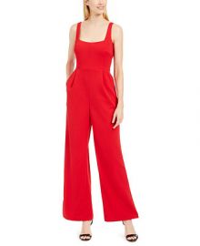 Calvin Klein Square-Neck Jumpsuit   Reviews - Pants   Leggings - Women - Macy s at Macys