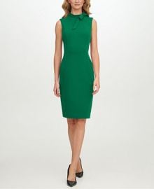 Calvin Klein Tie-Neck Sheath Dress Reviews - Dresses - Women - Macys at Macys