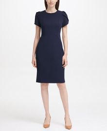 Calvin Klein Tulip-Sleeve Sheath Dress Reviews - Dresses - Women - Macys at Macys