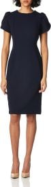 Calvin Klein Tulip Sleeve Sheath Dress in Indigo at Amazon