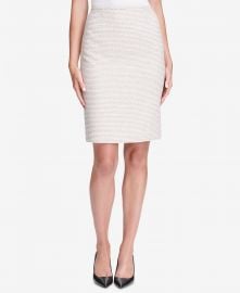 Calvin Klein Tweed Pencil Skirt at Macys