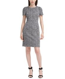 Calvin Klein Tweed Sheath Dress - Macys at Macys