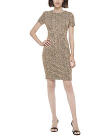 Calvin Klein Tweed Sheath Dress - Macys at Macys