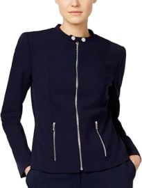 Calvin Klein Women's Lux Jacket with Zipper at Amazon