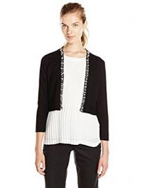 Calvin Klein Women s Shrug with Pearl Detail at Amazon