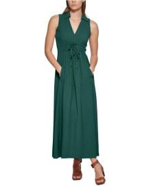 Calvin Klein Women39s V-Neck Sleeveless A-Line Maxi Dress - Macy39s at Macys