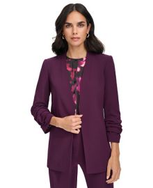 Calvin Klein Womens Collarless Open-Front Blazer - Macys at Macys