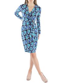 Calvin Klein Womens Knit Polka Dot Sheath Dress Shop Premium Outlets at Shop Simon