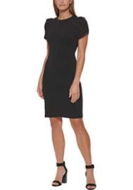 Calvin Klein Womens Puff Sleeve Scuba Shift Dress belk at Belk