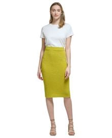 Calvin Klein Womens Ribbed Sweater Pencil Skirt - Macys at Macys