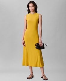 Calvin Klein Womens Sleeveless Knit Midi Dress - Macys at Macys