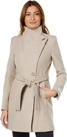 Calvin Klein Wool Wrap Oatmeal Twill MD US 10 at Womens Clothing store at Amazon