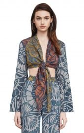 Cam Floral-Print Crop Top at BCBGMAXAZRIA