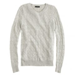 Cambridge Cable Crewneck Sweater at J. Crew