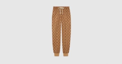 Camel Technical Jersey GG Jogging Pant GUCCI US at Gucci