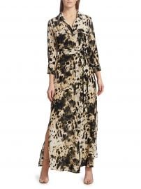 Cameron Silk Printed Long-Sleeve Shirtdress at Saks Fifth Avenue