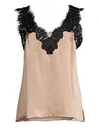 Cami NYC - Leia Lace Silk Cami at Saks Fifth Avenue