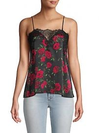 Cami NYC - Rose-Print Lace-Trimmed Camisole at Saks Off 5th