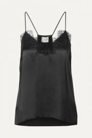 Cami NYC - The Racer lace-trimmed silk-charmeuse camisole at Net A Porter