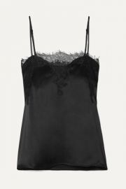 Cami NYC - The Sweetheart lace-trimmed silk-charmeuse camisole at Net A Porter