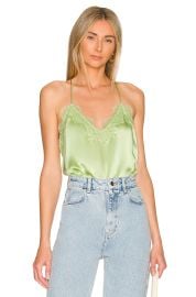 Cami NYC Racer Charmeuse Cami at Revolve