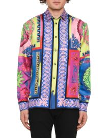 Camicie Medusa Graphic Silk Sport Shirt at Last Call